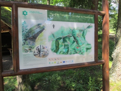 Die Felsenlandschaft in Thannkirch  Elsass