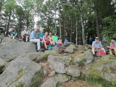 Die Felsenlandschaft in Thannkirch  Elsass