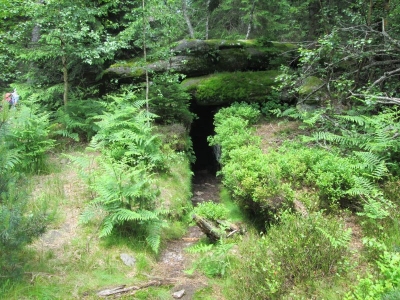 Die Felsenlandschaft in Thannkirch  Elsass