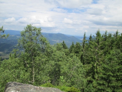Die Felsenlandschaft in Thannkirch  Elsass
