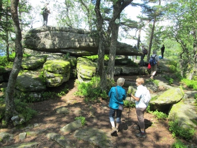 Die Felsenlandschaft in Thannkirch  Elsass