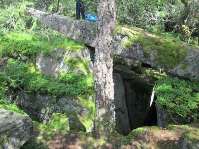 Die Felsenlandschaft in Thannkirch  Elsass
