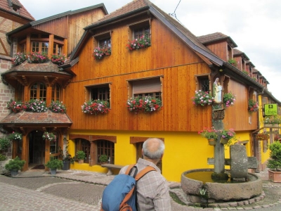Die Felsenlandschaft in Thannkirch  Elsass